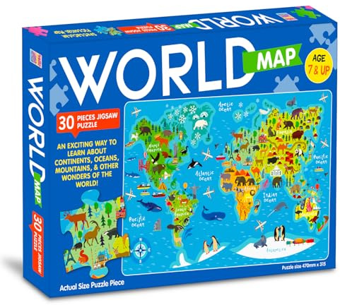 Weltkarten-Puzzle für Kinder