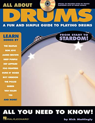 All About Drums: Noten, CD für Schlagzeug: A Fun and Simple Guide to Playing Drums