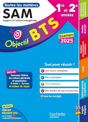 Objectif BTS SAM (1re et 2e années) - Toutes les épreuves, examen 2025