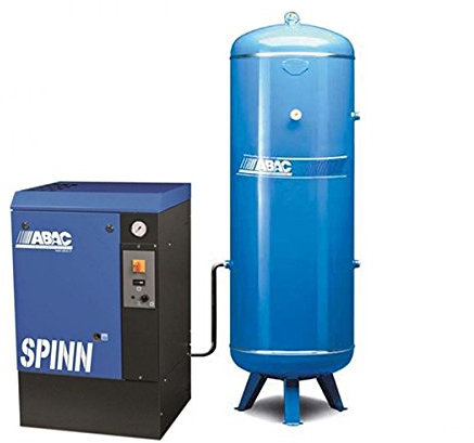 Compresseur d'air rotatif à vis avec réservoir vertical de 500 litres ABAC