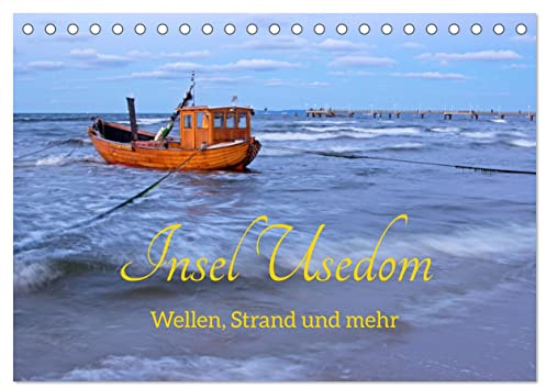 Insel Usedom - Wellen, Strand und mehr (Tischkalender 2026 DIN A5 quer), CALVENDO Monatskalender: Die östlichste der deutschen Inseln hat viel zu bieten. (CALVENDO Orte)