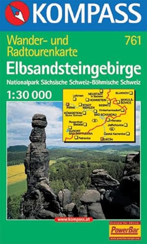 Kompass Karten, Elbsandsteingebirge: Wander- und Radtourenkarte 1:30000 (KOMPASS Wanderkarte)