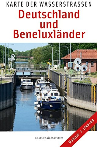 Karte der Wasserstraßen: Deutschland und Beneluxländer