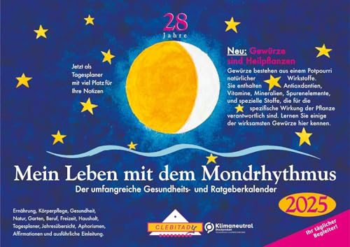 Mein Leben mit dem Mondrhythmus, kleine Ausgabe 2020: Taschenkalender
