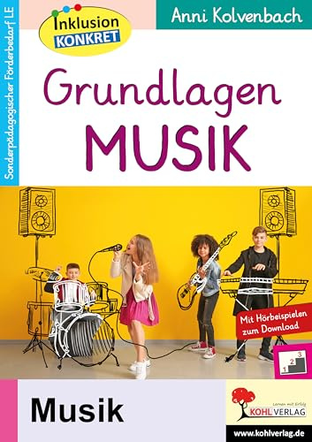 Grundlagen Musik Sonderpädagogik Fördermaterial LE Grundschule Förderschule Sekundarstufe Klasse 3 4 5 6 7 8 9 10 | Instrumente Orchester Noten Rhythmus Inklusion Grundschrift dreifach differenziert