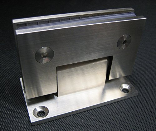 Scharnier Verbindung 90° V2A Edelstahl geschliffen Duschtür