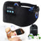 LC-dolida Bluetooth Masque de Sommeil Casque pour Femmes Hommes,100% d'occultation Écouteurs Masque de Nuit Peut jouer 10-14 Heures,Aides au Sommeil pour Sdultes,Couvre-yeux avec Sac de Voyage