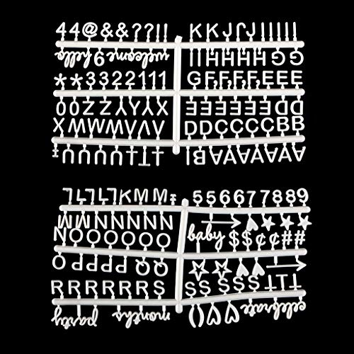 FURU Erweiterungsset Buchstaben Schwarz,Zeichen Für Filz-Brief-Brett Verwendet Als Foto-Clips Für Wechselbare Brief-Brett