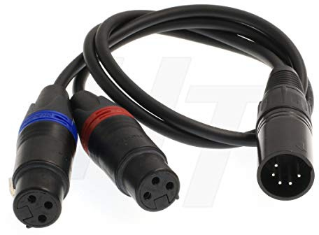 XLR - Cable de entrada de audio macho de 3 pines hembra de 5 pines para cámara ARRI Alexa XT SXT (2 canales)