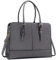 Lubardy Laptop Bags for Women 15.6 inch Ladies Leather Laptop Handbag Work Handbags Womens Tote Bag Office Grey