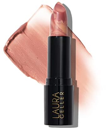 Laura Geller New York Italian Marble Sheer Lippenstift – Berry Banana – feuchtigkeitsspendend und leicht – Vitamin E & Caster-Samenöl – cremefarbenes Finish