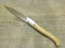 generico Knife Coltello 18,5 CM Tipo Pattada PATTADESA Manico in Osso di Tibia 60321