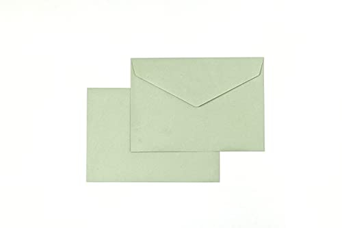 25/50/100x Briefumschlag Mint-Grün DIN C6 Recycling Fensterlos (100 Stk, Mint-Grün)
