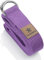 BODYMATE Yogagurt mit Verschluss aus Metall, Yoga-Band für Anfänger und Fortgeschrittene, Yoga-Schlaufe aus 100% Baumwolle, Yoga-Strap 250cm lang und 3,8 cm breit, Purple