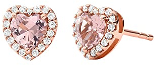 Michael Kors - PREMIUM Ohrringe Roségoldfarbenes Silber mit Kristall für Damen MKC1519A2791