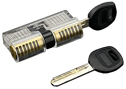 Candado con llave de acero inoxidable transparente con llave Candados de almacén Contenedor de garaje Cobertizo Cerradura de cadena de puerta Estilo 7