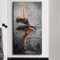 Figur Kunst Ballett Tänzerin Elegante Leinwand Gemälde Moderne Wandkunst Poster Drucke für Wohnzimmer Dekoration Bilder 70x140cm Rahmenlos