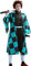 CR ROLECOS Kamado Tanjiro Cosplay Kostüm Anime Cosplay Vollständiger Satz Kamado Halloween S