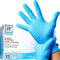 R MOVE Lot de 100 gants en nitrile XS Bleu sans poussière, sans latex, hypoallergéniques, gants pour esthéticiennes, tatoueurs, domaines médicaux, manipulation des aliments gants jetables (XS, Bleu)