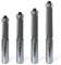 FivePears 4PCS Flush Trim Router Bits 1/2 Inch Shank, Bottom Bearing Flush Cut Trim Router Bit for Woodworking, 1/2 Inch Cutting Diameter, 1, 1-1/4, 1-1/2, 2 Cutting Length