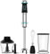Cecotec Frullatore a Immersione Power Titanblack Steel, 1200 W, Tecnologia Crossblades, 4 Lame con Rivestimento in Titanio Nero, Piedino XL e Accessori Inclusi con Lama Rompighiaccio