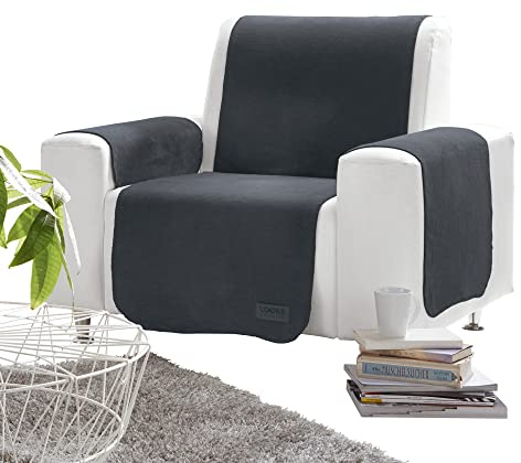 LOOKS BY WOLFGANG JOOP Sessel- und Sofaschoner grau/Silber Größe 50x200 cm