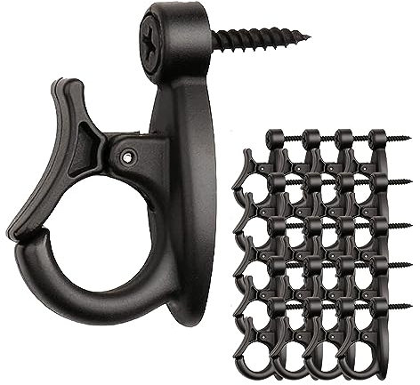 Tefola 20 Pcs Screw Hooks for Outdoor, Christmas Lights & Plants