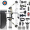 CENWTY 20-70 LBS Compoundbogen Set Erwachsene Bogenschießen Jagdbogen Bogenfischen Compound Bogen und Pfeil Set mit Zubehör für Jagd Zielschießen Praxis Linkshänder Rechtshänder (Tarnfarbe Rechtshänd)