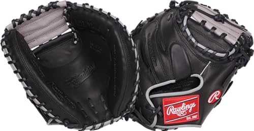 Rawlings Unisex-Erwachsene Stiftung: Baseball-Handschuh, 82,5 cm – 1-teiliges solides Netz – Schwarz, 32.5 | Catcher