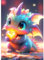 DPHERO Baby-Drache Diamant Painting Bilder für Erwachsene Anfänger,5D Glühende Drache Diamond Painting Set,DIY Strass Bilder Diamant Kunst Kits,Runde Steine Diamant Painting für Zuhause Dekor 30x40cm