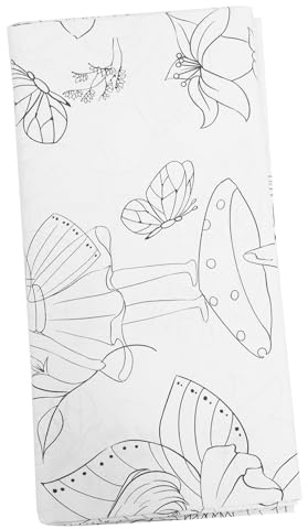 TEHAUX Blume Fee Themen Geburtstag Tisch Abdeckung Papier Tischdecke Jungen Und Mädchen Scratch Dekorative