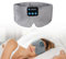 Joythink Sleep Headphones Wireless Eye Mask Kids Children Silk Wireless Headband Headphones for Sleeping with Adjustable Speaker Wireless Earbuds Side Sleeper Travel Meditation Music Mask Grey
