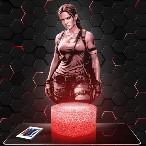 Nachttischlampe Tomb R Lara C Dekoration Jungenzimmer Gaming Gamer Videospiele Geschenkidee Tomb R Lara C Geschenkidee Stimmungslicht Schreibtischlampe Geschenkidee Teenager Original TOP