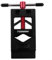 Getdoublerich 1 guide de fourche en fibre de carbone pour vélo, tige de selle de vélo, outil de réglage adapté pour couper divers tuyaux ronds (rouge), Q73R1H5ZI43T3YIRM1B20Z1O