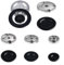 Upgrade Cooker Hat Set, Cooktop Burners Set, Oven Gas Hob Gas Burner Flame Cap For Most Gas Stove Handles Lid Kit(B)