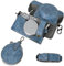 Rieibi X100VI Camera Case - Retro Leather Case for Fujifilm X100VI Digital Camera - Protective Case with Strap and Grip Case-Blue