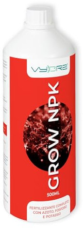 Vydra Grow Npk Fertilizzante Liquido Completo Acquario Piante AQUASCAPING (500ml)