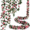 Blumengirlande Hochzeit, 4 Stück Künstliche Rosen Girlande 15.8FT Seidenblumen Rosengirlande Hängend Rebe für Hochzeitsbogen Party Garten Mauer Dekor (Frühlingsrosa)