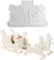 Silikonform Weihnachten Elch WISIRENT, Weihnachten Elch Kerzenformen Zum Gießen, Silikonform Epoxidharz 3d Gießformen Kerze für Halloween, Ostern Verwendet