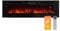 Klarstein Galeras Smart Elektrokamin - 1800 W Heizleistung, Realistische LED-Flammen, App & Fernbedienung, Einstellbare Farben & Helligkeit, Überhitzungsschutz, Wandkamin