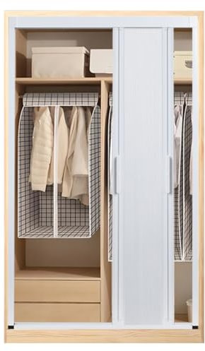 GOCHUSX Schiebetür Falttür, Unsichtbare Ziehharmonika-Schiebetür Mit Drücken Und Ziehen Nach Links Und Rechts, Temporärer Tür-Raumteiler Für Schlafzimmertürschrank(60x110cm(24x43in))