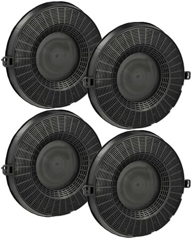 vhbw 4X Aktivkohlefilter kompatibel mit AEG DU4161-D, DU4161-M, DU 4161 D, DU 4161 M, DU 4161 W, DU4161-W, DU 4190 M Dunstabzugshaube