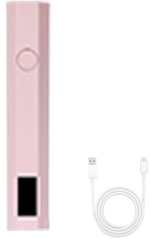 Hand Held UV Light for Nails - Small Rechargeable Pen for Nails with LED Display - Portable Cordless Handheld Glue Dryer Lamp with 2 Timer for Women Stickers