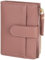 RRANCharltu Portefeuille Femme Cuir, Porte Monnaie Femme Petit Portefeuilles et Porte-Cartes avec Fermeture éclair Poche à Monnaie, Rose foncé