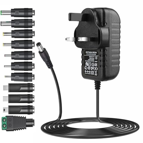 5V 3A Power Supply ac adapter with 11 interchangeable DC Plugs AC230V to DC5V 3Amps 2.5A 2A 1.5A 1A power adapter 5 volt ac dc adapter charger for Camera Baby Monitor Graco Swing TV box