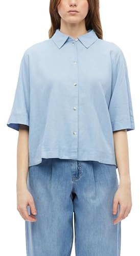 s.Oliver Kurzarm-Bluse aus Leinenmix
