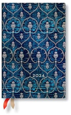 Blue Velvet Mini Verso 12-month Dayplanner 2024