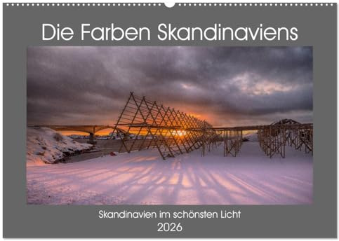 Die Farben Skandinaviens (Wandkalender 2026 DIN A2 quer), CALVENDO Monatskalender: Eindrucksvolle Lichtstimmungen Skandinaviens (CALVENDO Natur)