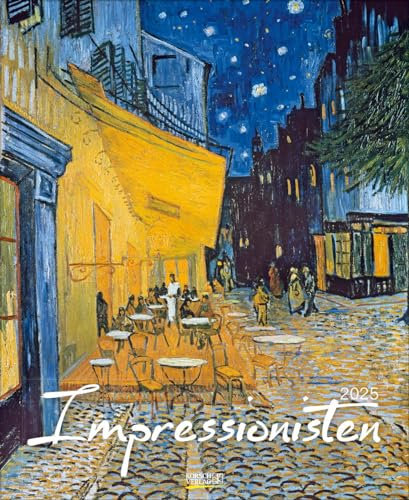 Impressionisten 2025: Kunstkalender mit Werken aus dem Impressionismus. Wandkalender mit Meisterwerken der Epoche. Format: 36 x 44 cm.