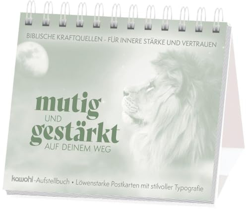 Mutig und gestärkt auf deinem Weg: Löwenstarke Postkarten mit stilvoller Typografie